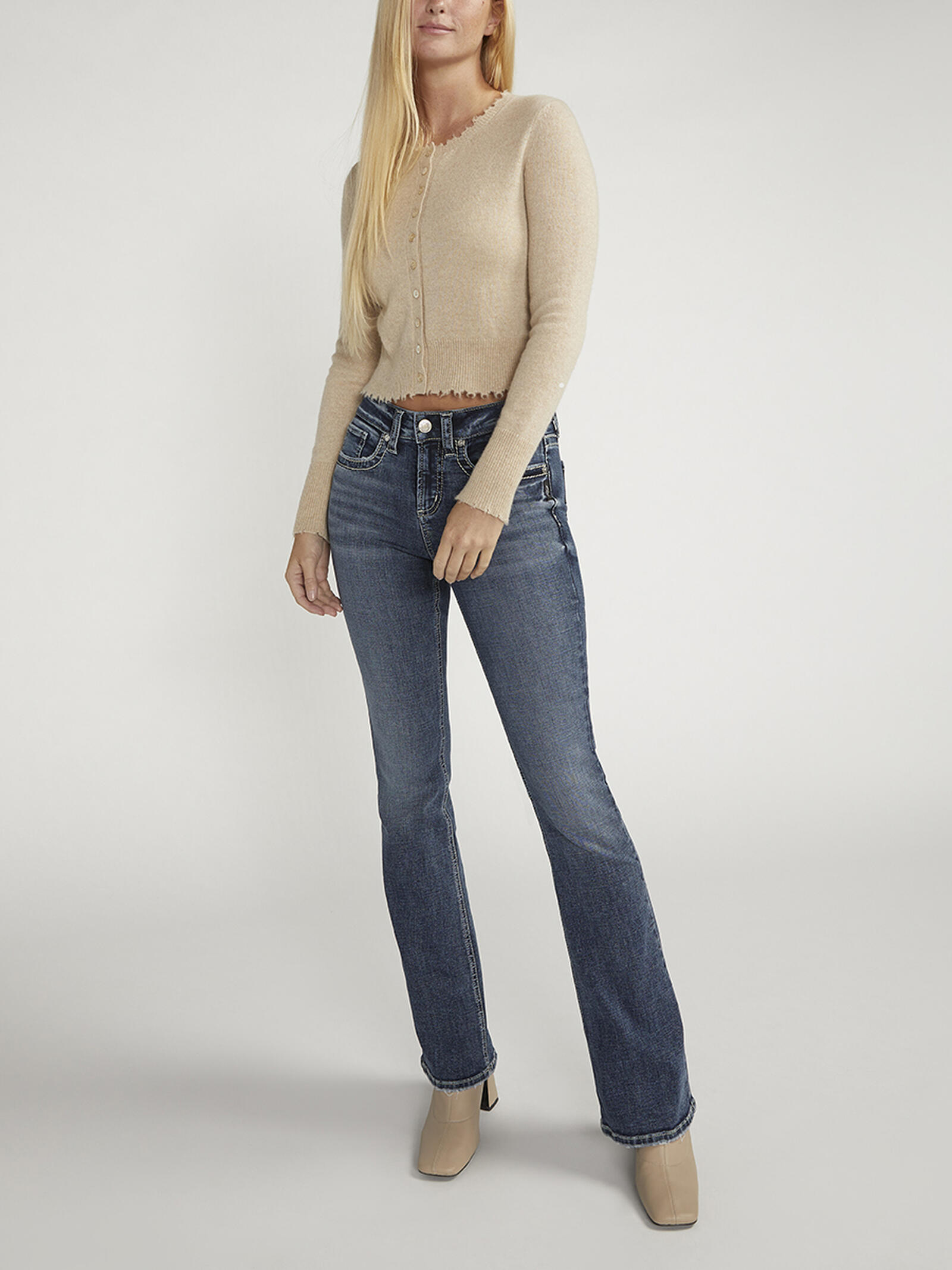 Syndi High Rise Bootcut Crop Jeans - FINAL SALE