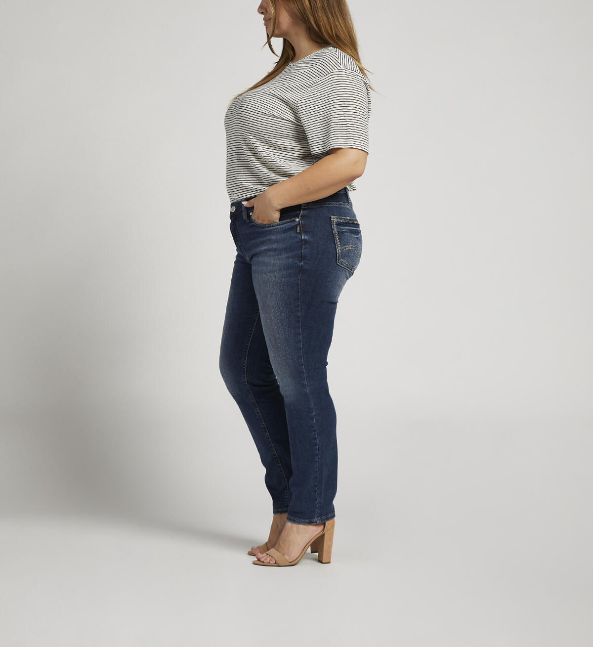 Suki Mid Rise Straight Leg Jeans Plus Size, , hi-res image number 2