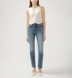 Avery High Rise Straight Leg Jeans