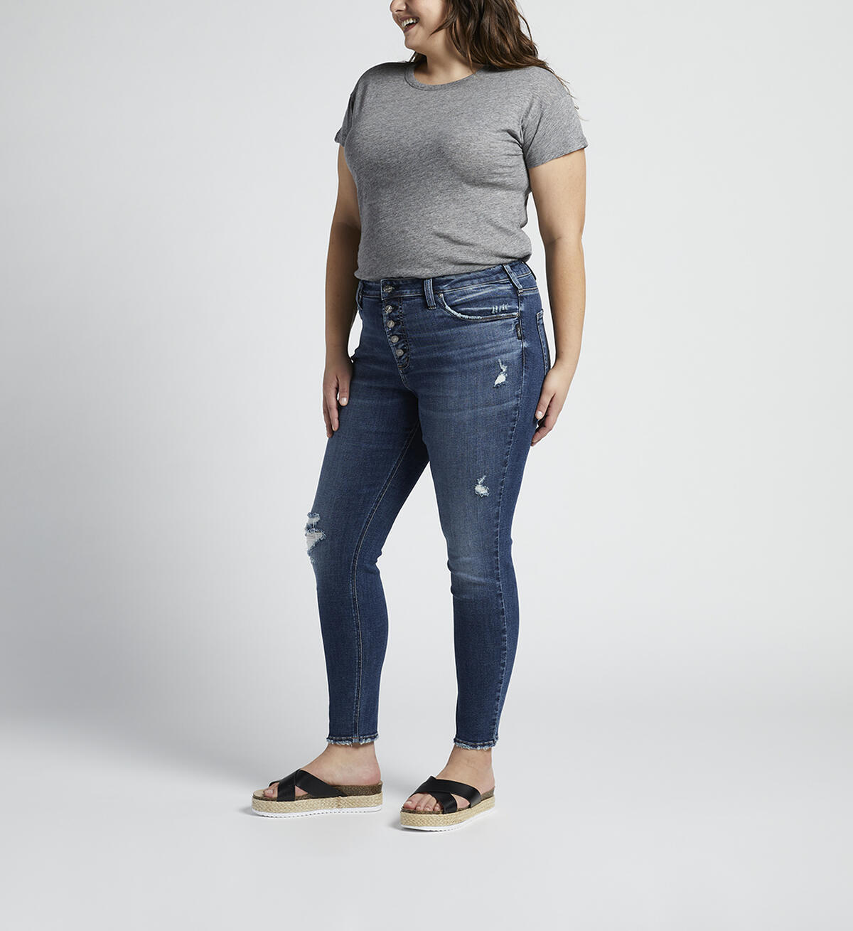Avery High Rise Skinny Jeans Plus Size, , hi-res image number 2