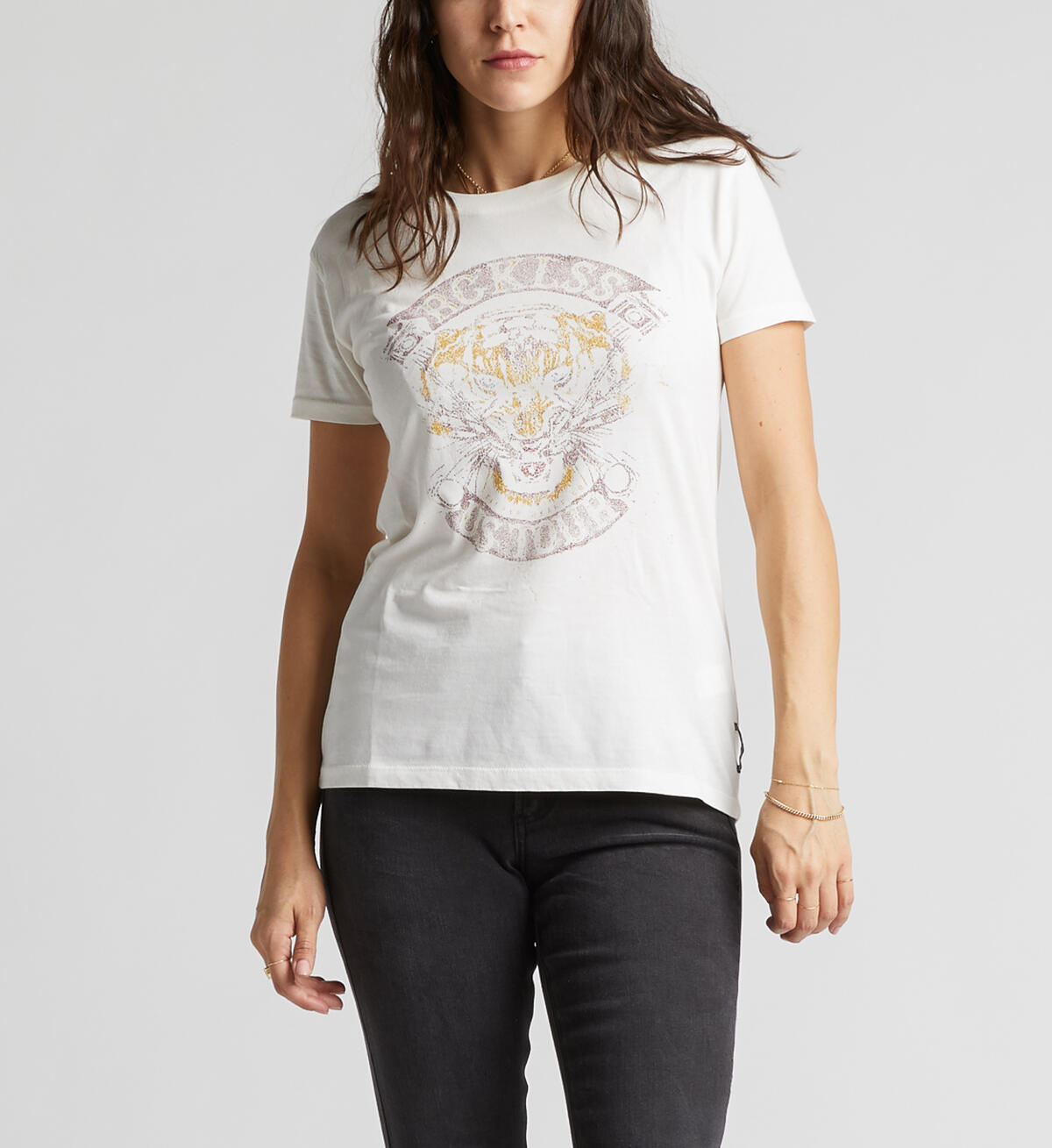 Mandy Short Sleeve Graphic Tee, Vintage White, hi-res image number 0