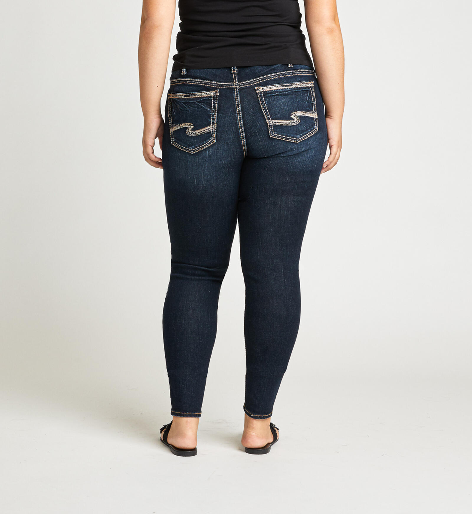 Buy suki mid rise skinny plus size jeans for usd 109 00 silver jeans