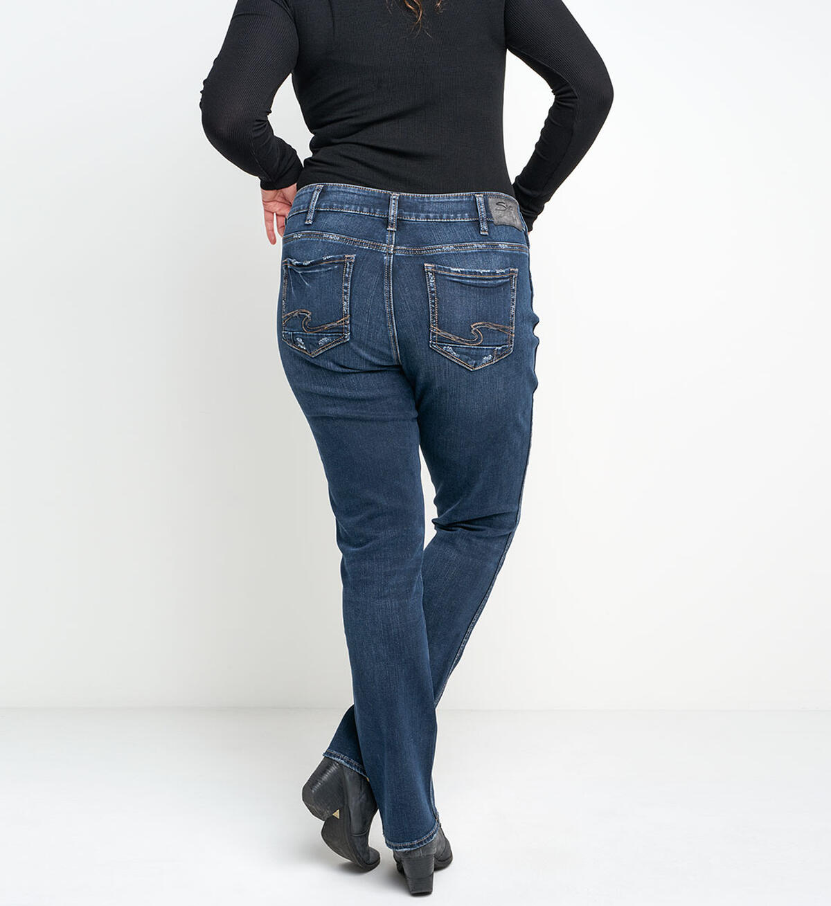 Elyse Straight Dark Wash, , hi-res image number 1