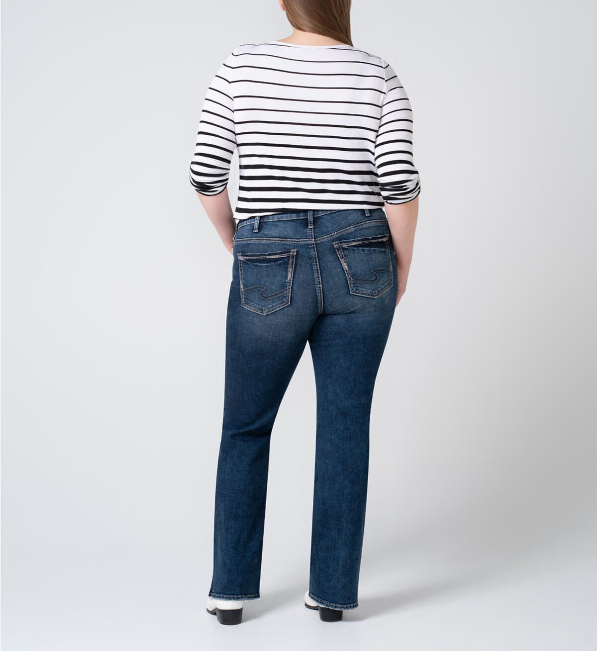 Suki Mid Rise Slim Bootcut Jeans Plus Size, , hi-res image number 1