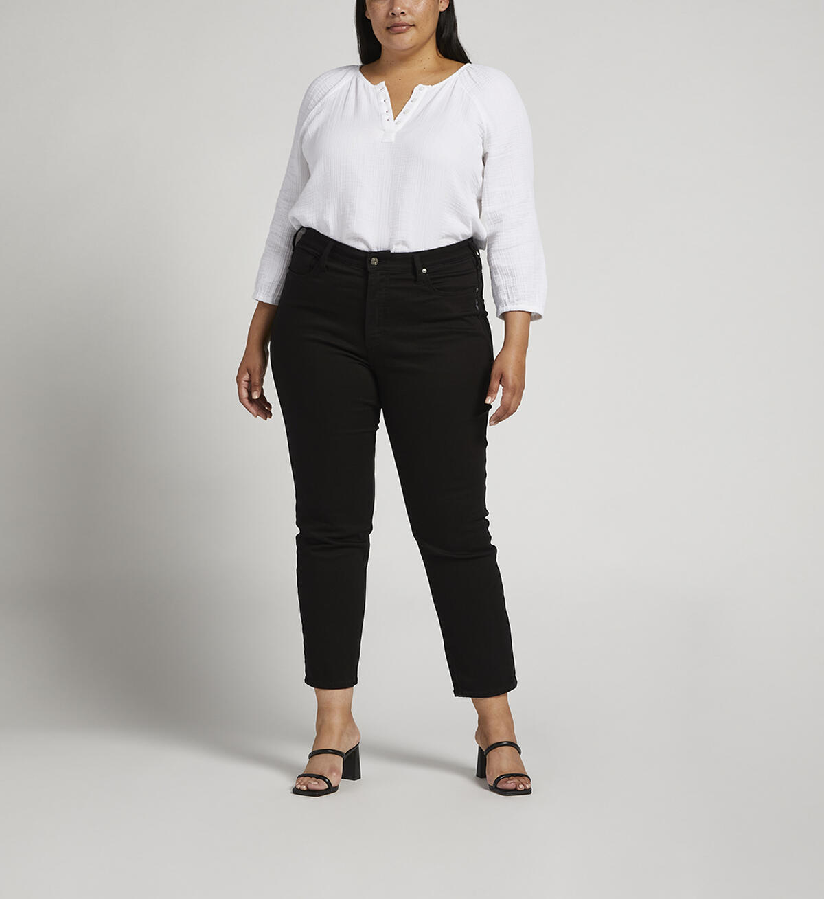 Infinite Fit High Rise Straight Leg Jeans Plus Size, , hi-res image number 0