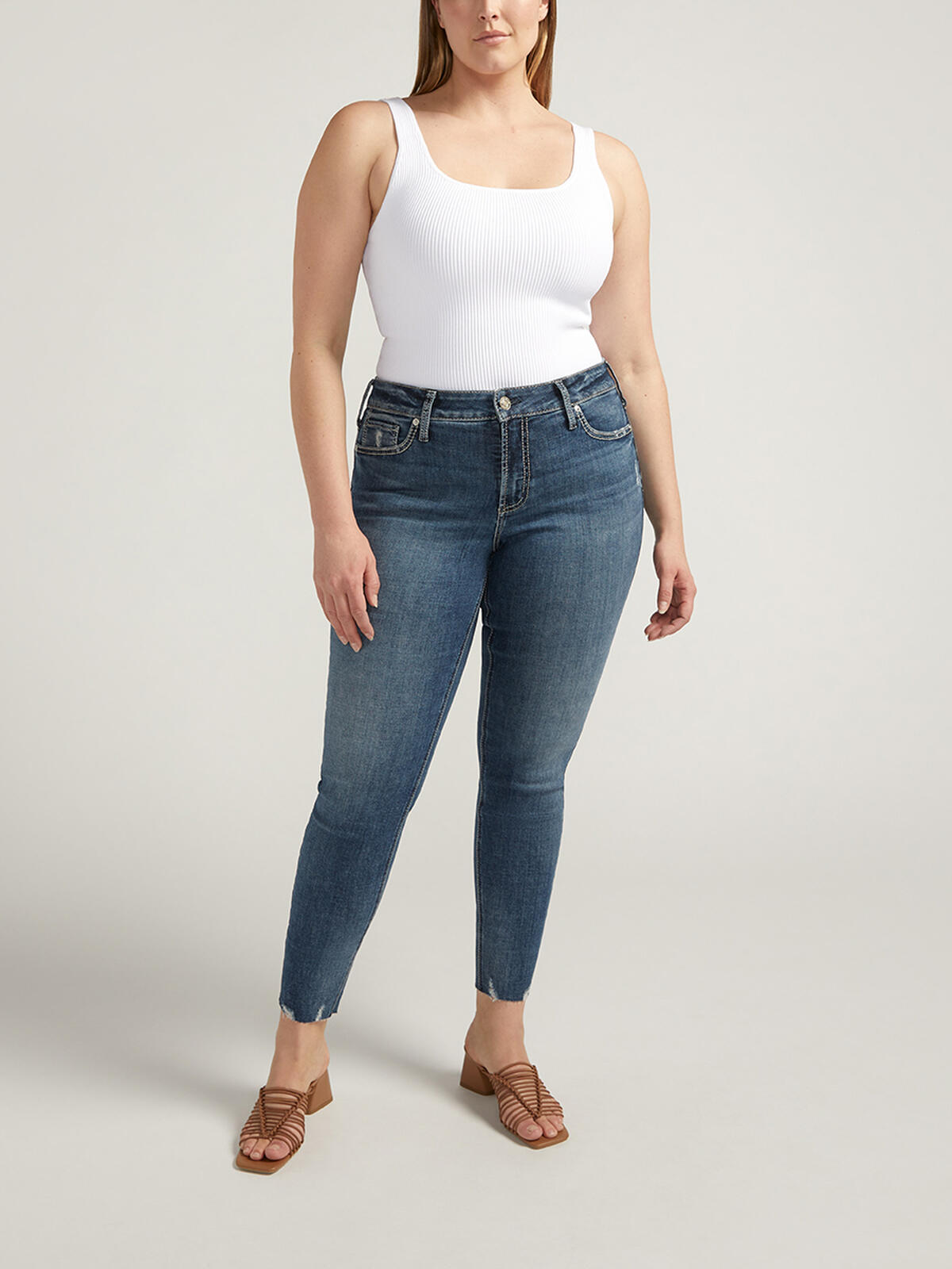 Suki Mid Rise Skinny Jeans Plus Size image number 0