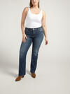 Elyse Mid Rise Slim Bootcut Jeans Plus Size, , hi-res image number 0