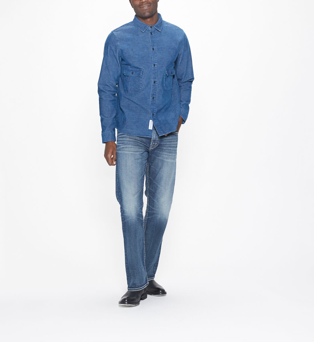 Silver jeans zac dark wash on sale