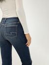 Elyse Mid Rise Cropped Skinny Jeans image number 3