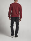 Mens Crewneck Sweatshirt, Burgundy, hi-res image number 1