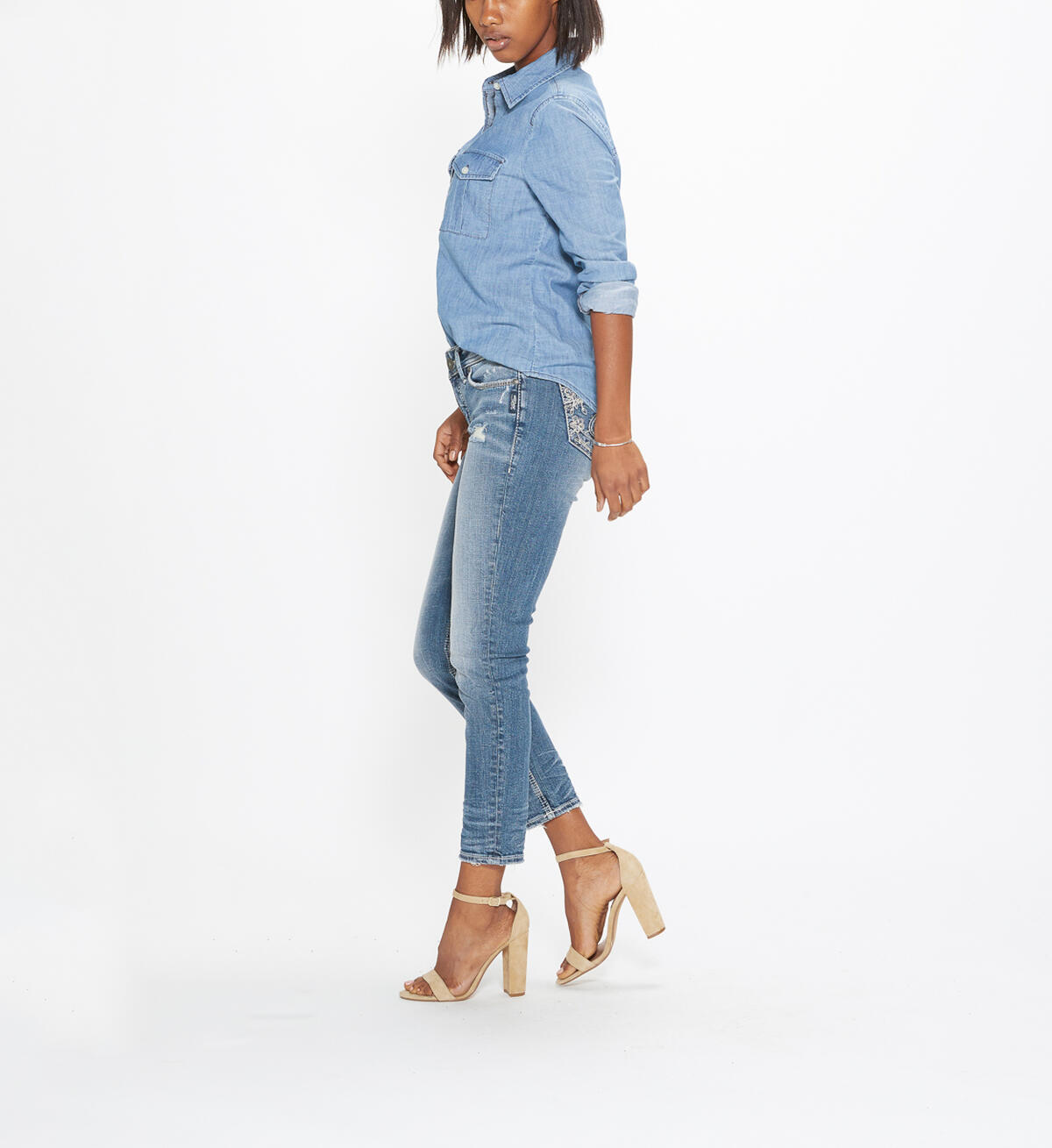 Elyse Ankle Slim Mid Rise Medium Wash, , hi-res image number 2