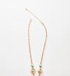 Gold-Tone Hammered Turquoise Necklace, , hi-res image number 2