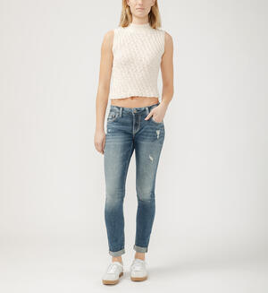 Suki Mid Rise Slim Bootcut Jeans