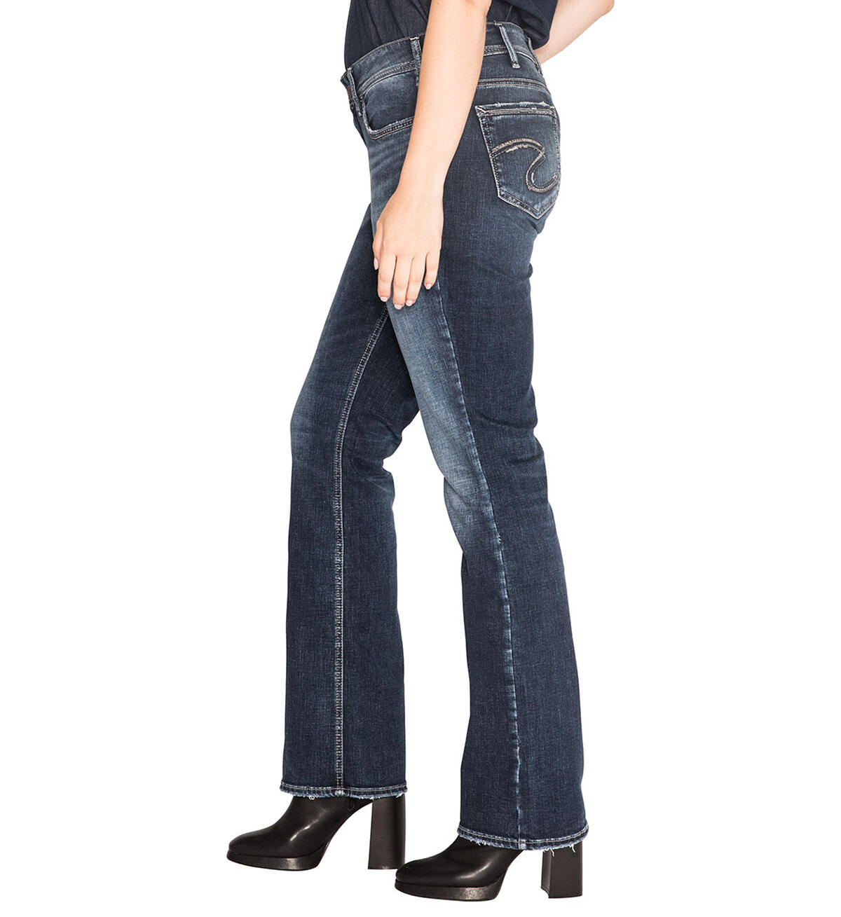 Elyse Slim Boot Dark Wash, , hi-res image number 2