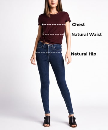 Previs site Dislocation Misleading Size Charts | Silver Jeans Co.