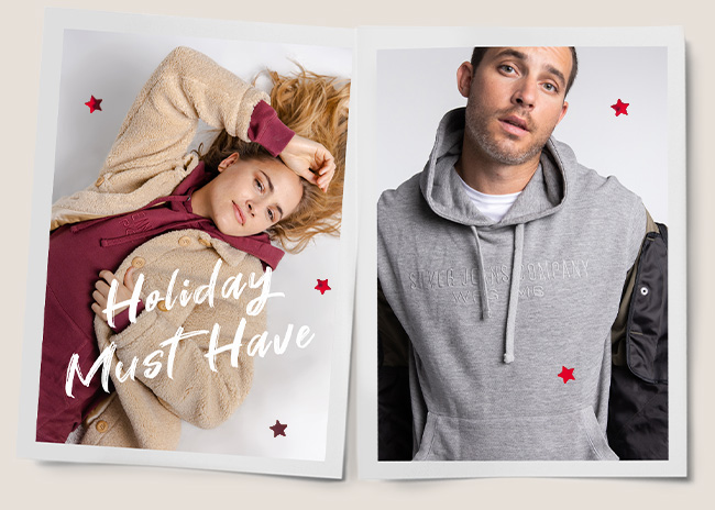 Male and female wearing comfortable tops