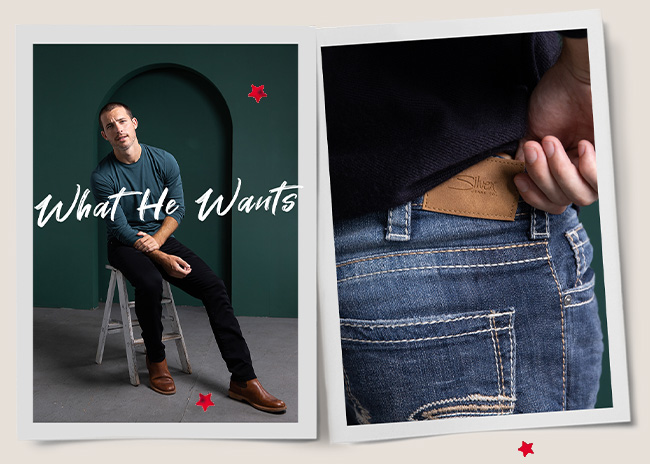 Male wearing relaxed Fits