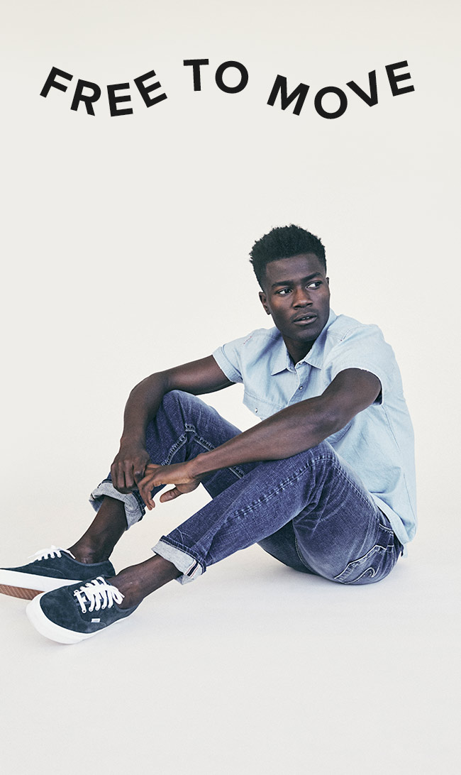 Silver Jeans Co. - Free to Move - Image of male in denim from Free to Move edit Silver Jeans Co. - background Image
