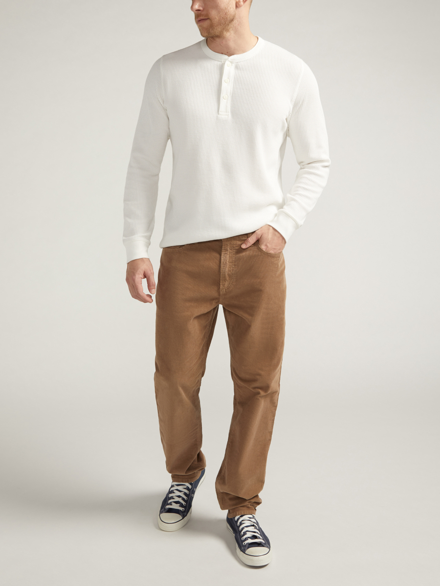 Buy Eddie Classic Athletic Fit Tapered Leg Corduroy Pants