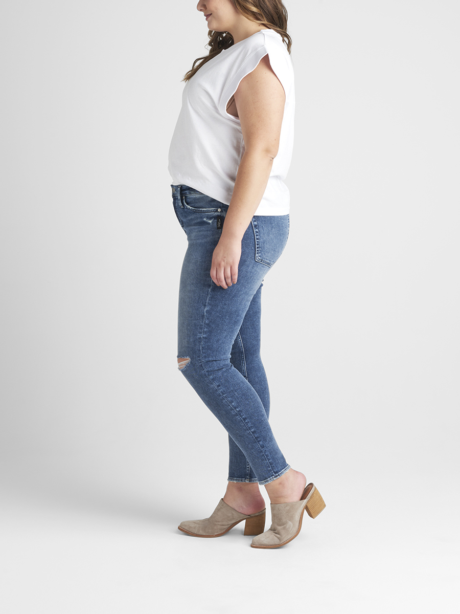 Most Wanted Mid Rise Skinny Jeans Plus 