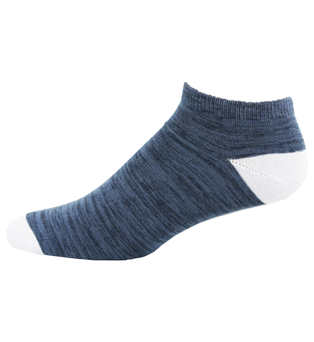Space Dyed Low-Cut Ankle Men's Socks - Silver Jeans US
