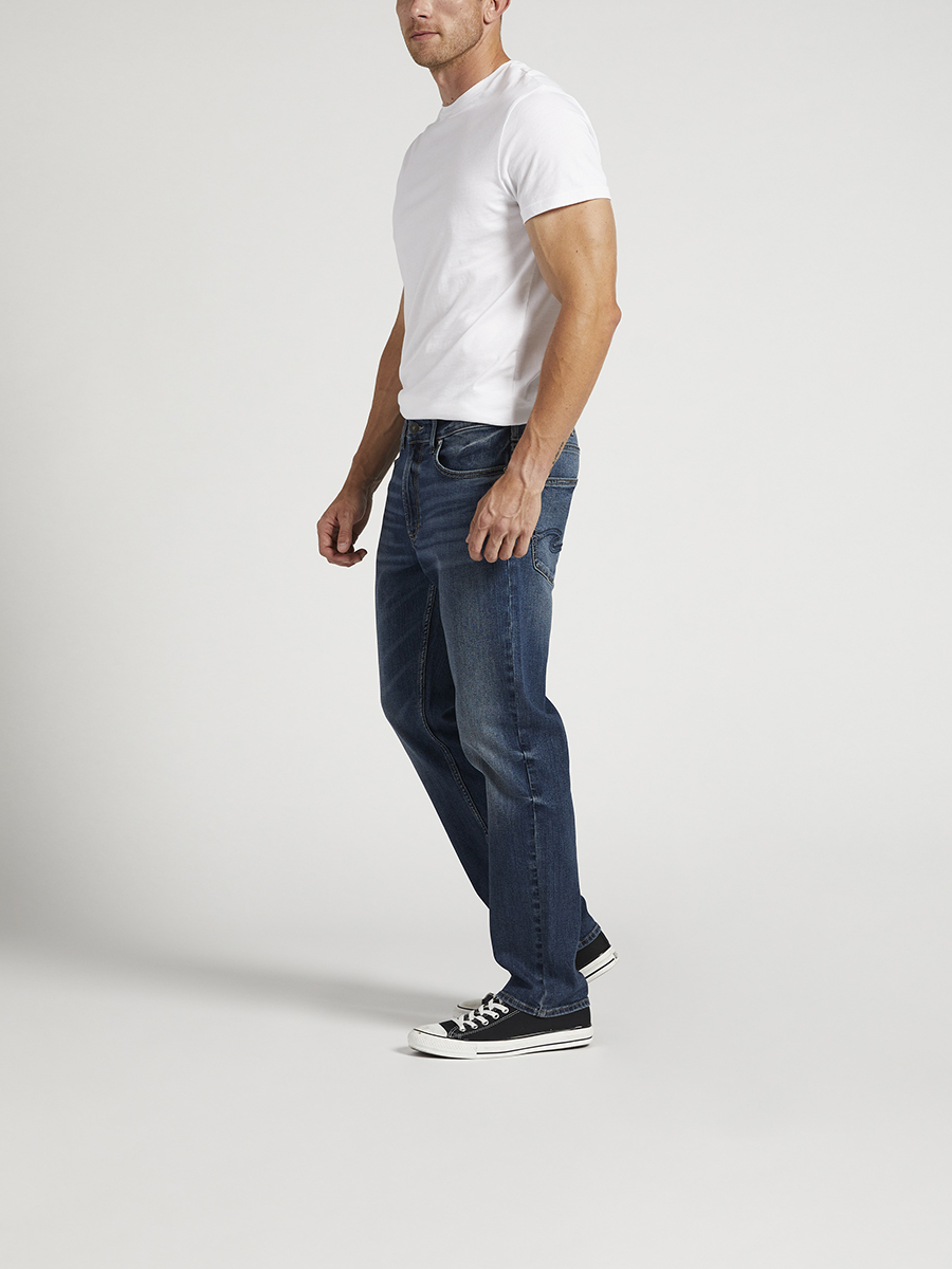 Eddie Relaxed Fit Tapered Leg Jeans 