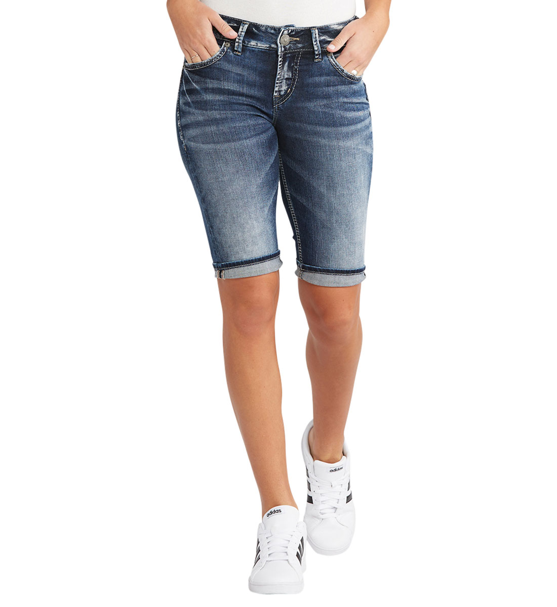 silver jeans bermuda shorts