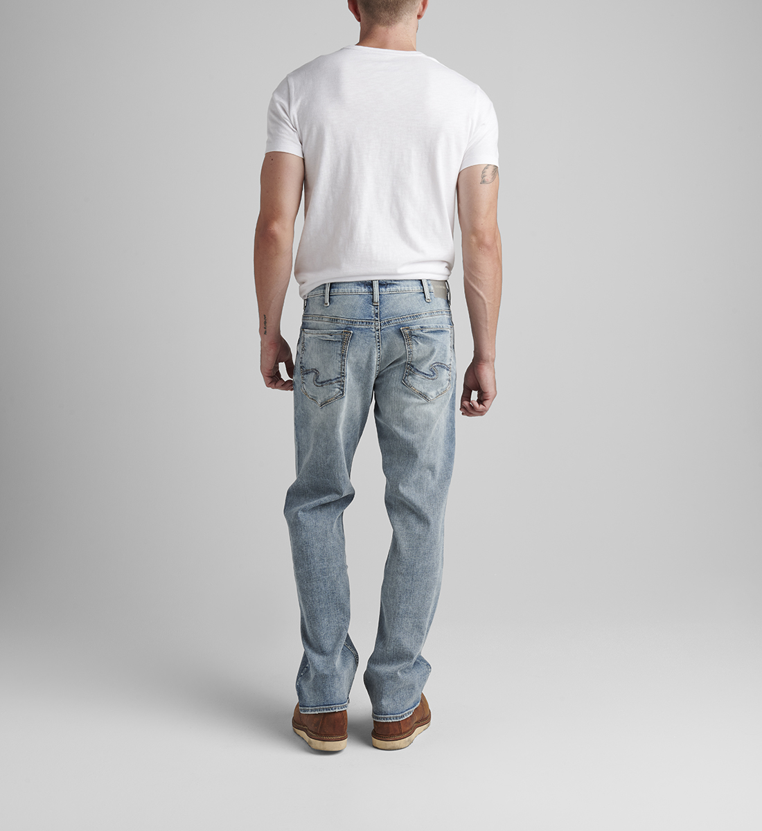 Men's Gordie Loose Fit Straight Leg Jeans Silver Jeans Co