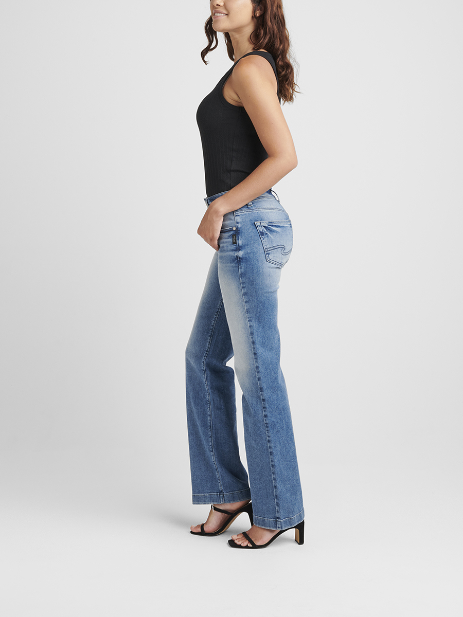 Avery High Rise Trouser Leg Jeans 