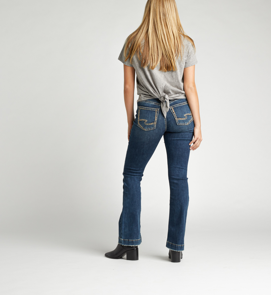 ladies high waisted bootcut jeans