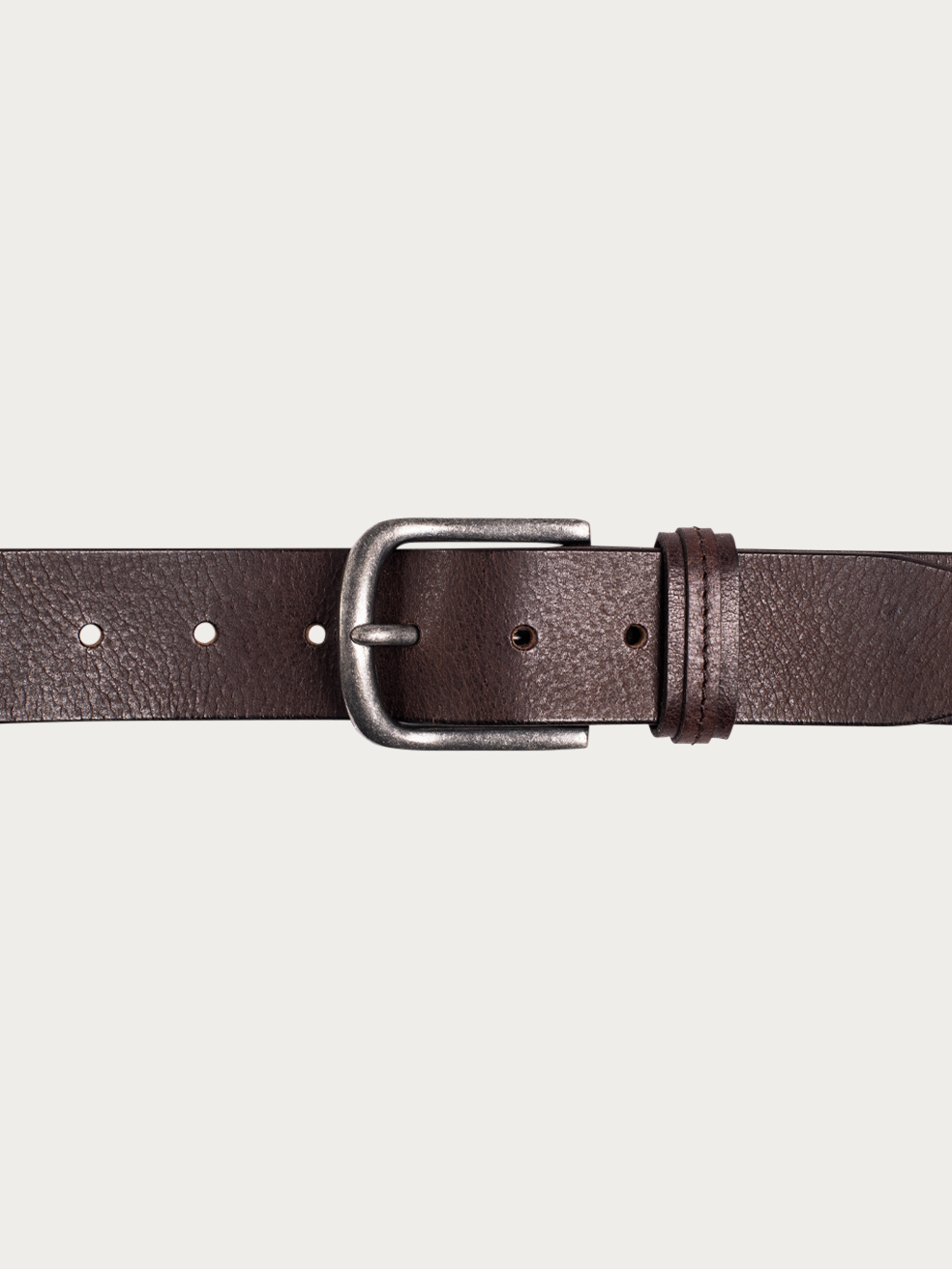Buy Men's 40MM Genuine Milled Leather Belt for USD 55.00 | Silver