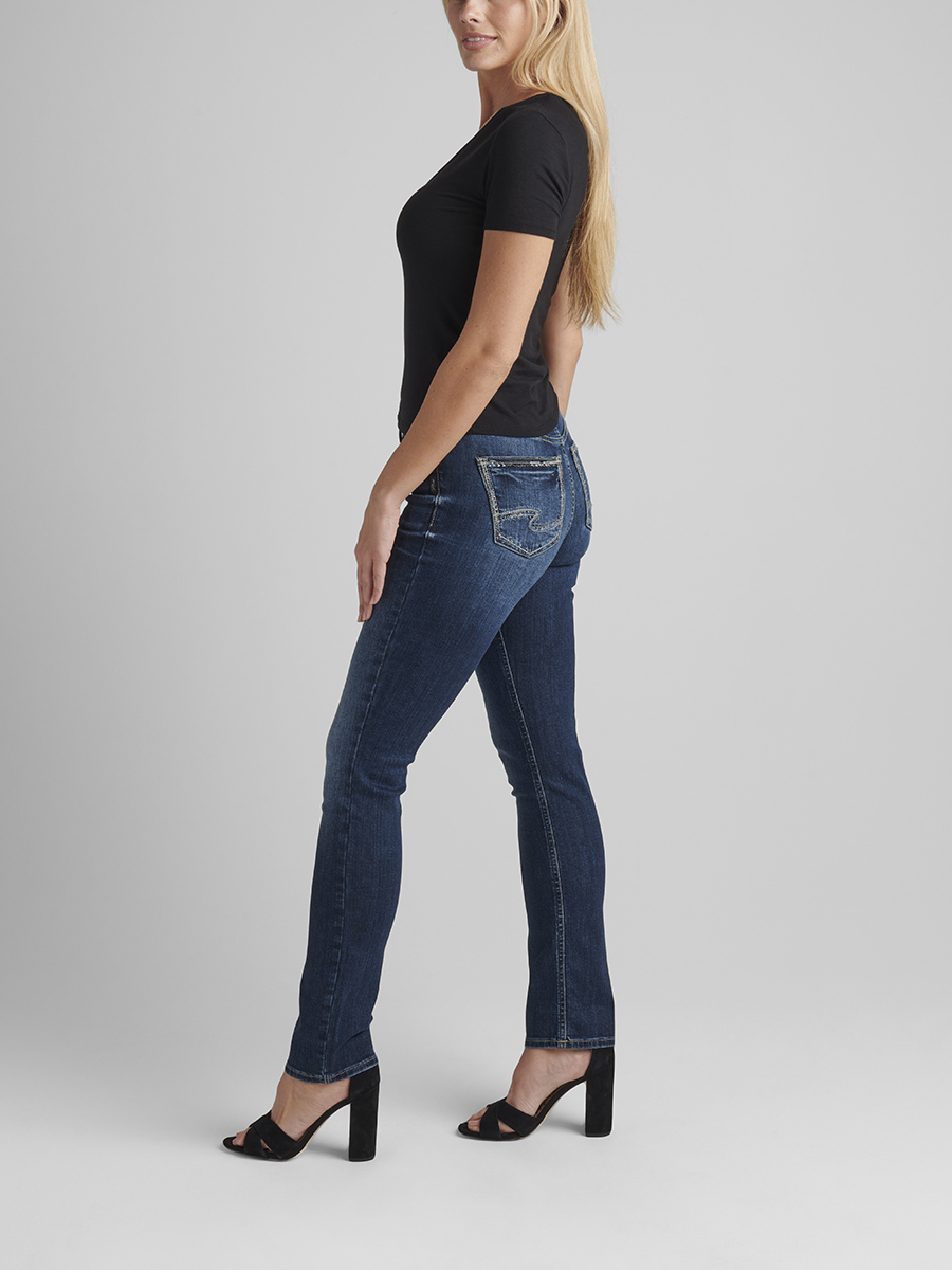 Suki Mid Rise Straight Leg Jeans 