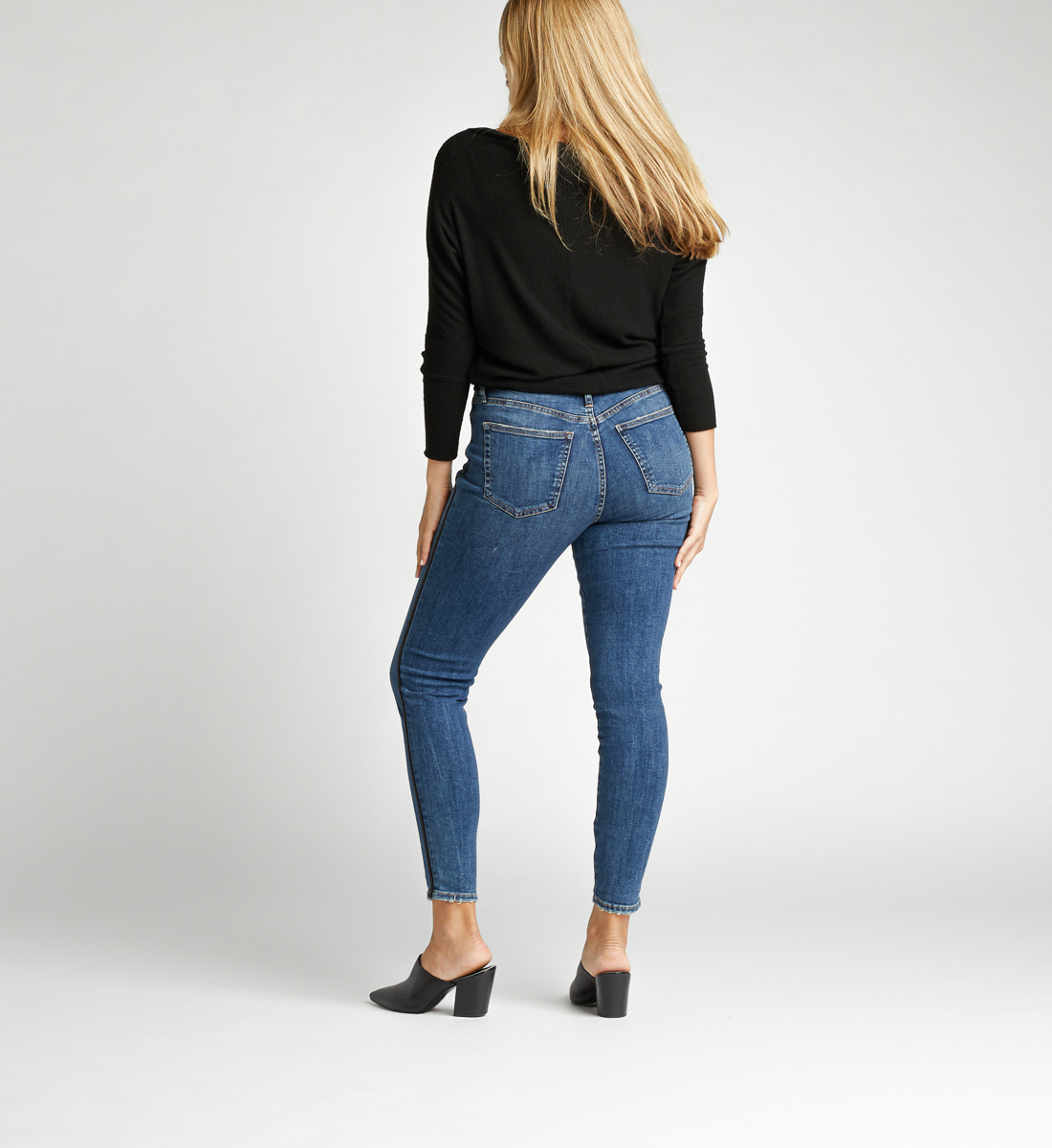 Calley Super High Rise Skinny Jeans - Silver Jeans US