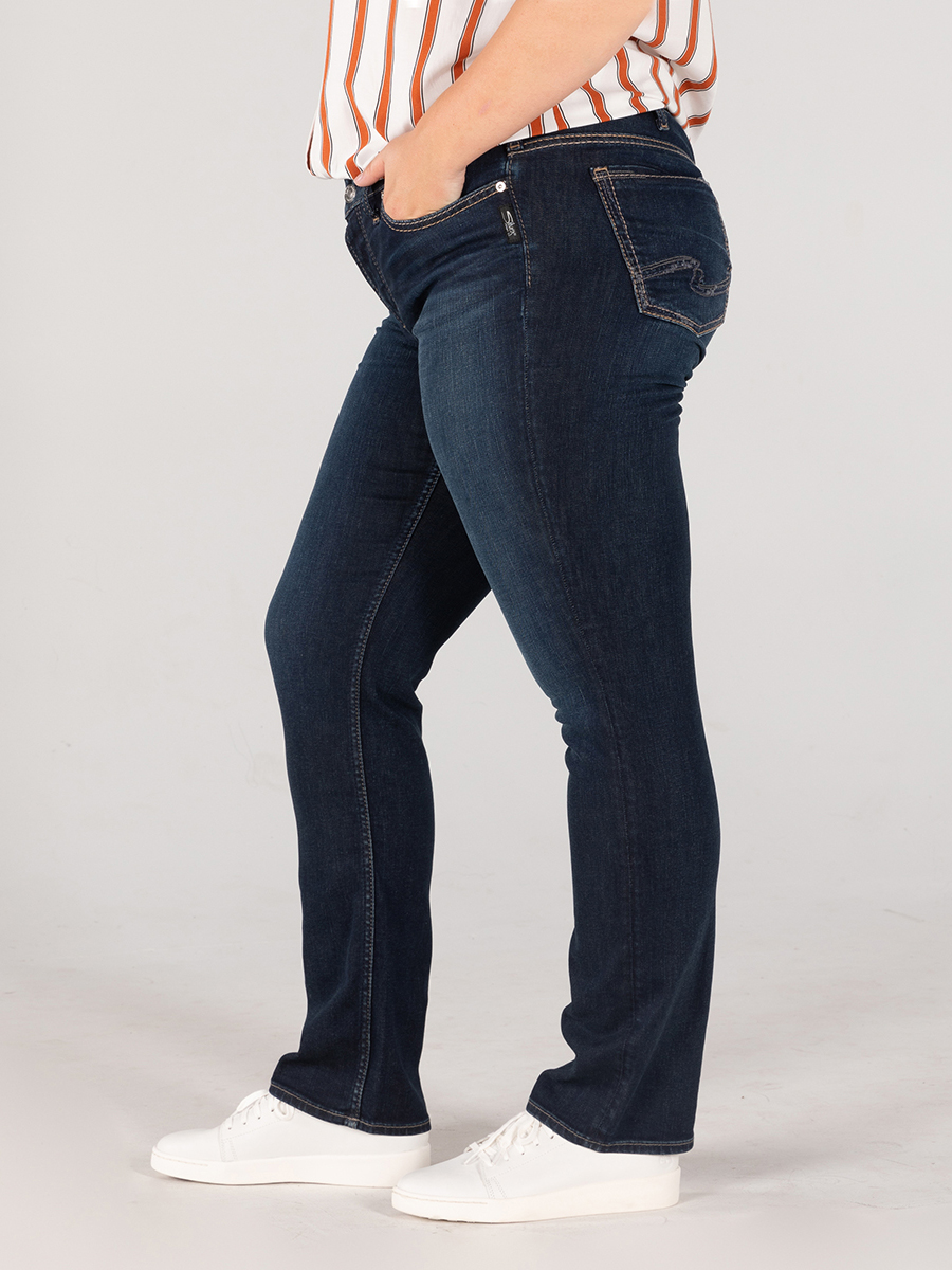 Suki Mid Rise Straight Leg Jeans Plus 