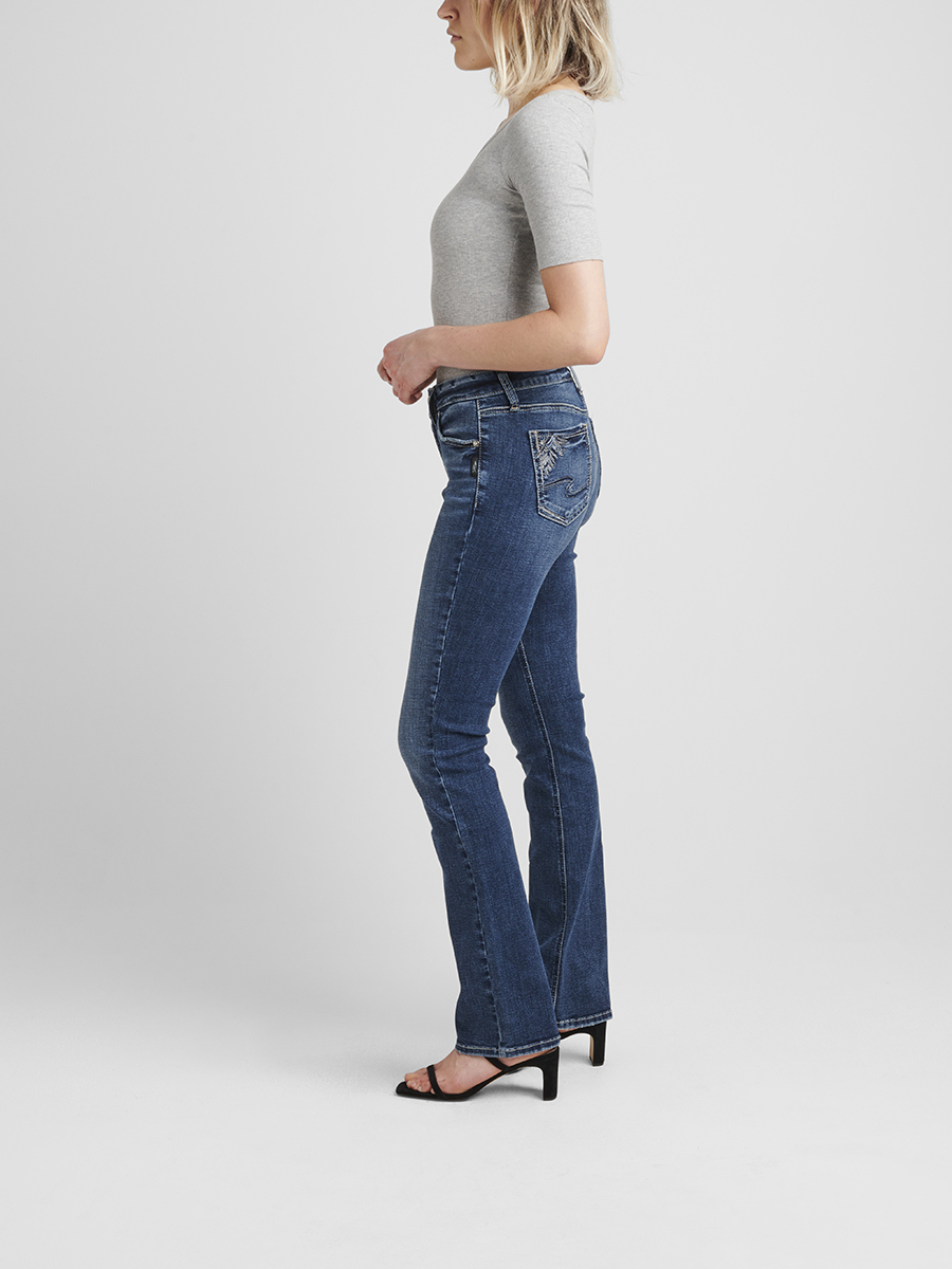 Elyse Mid Rise Slim Bootcut Jeans 