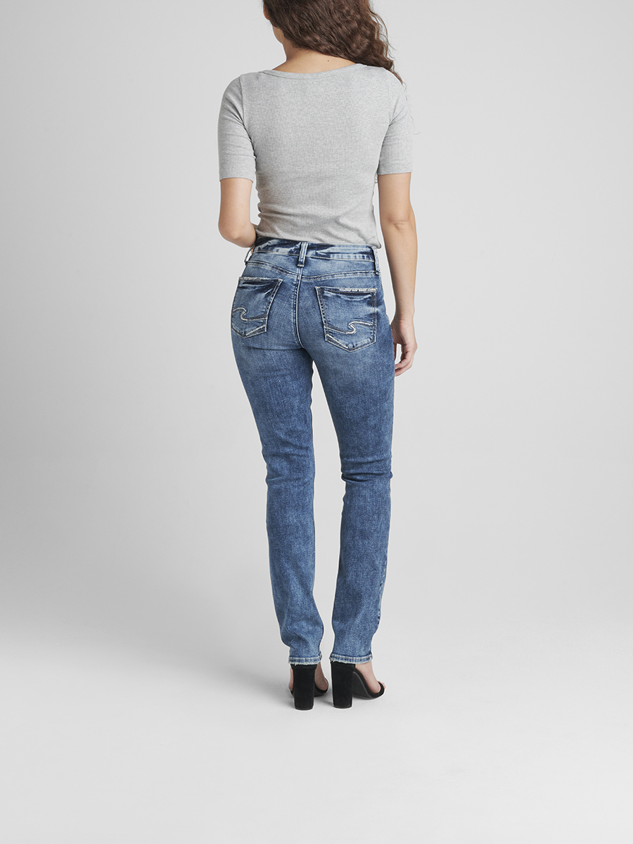Suki Mid Rise Straight Leg Jeans 