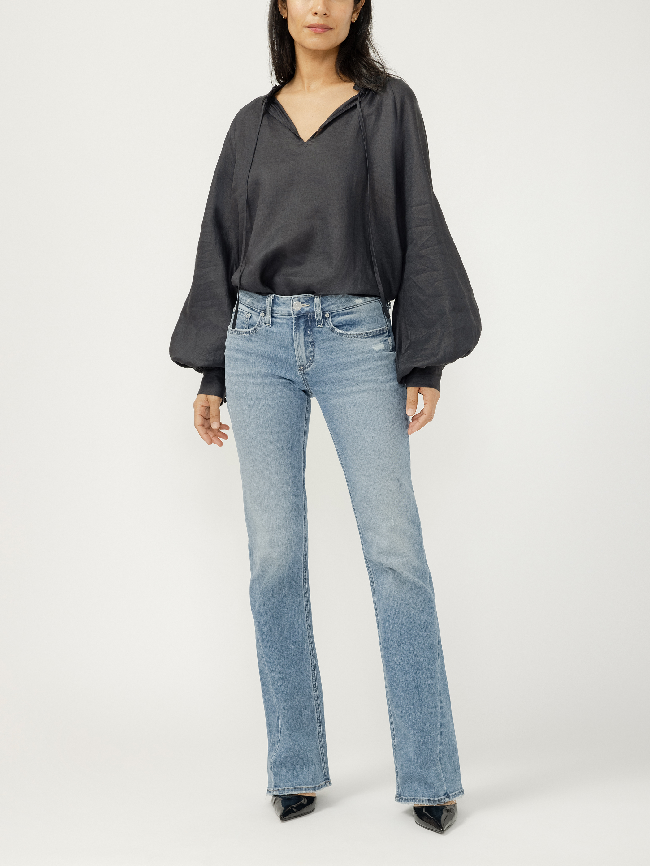 Buy Suki Mid Rise Bootcut Luxe Stretch Jeans for USD 98.00