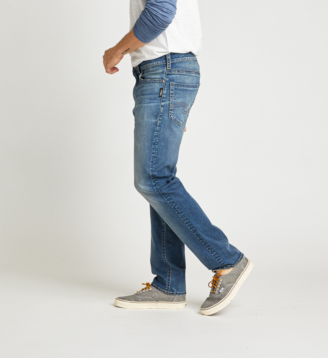 jeans relaxed fit tapered leg