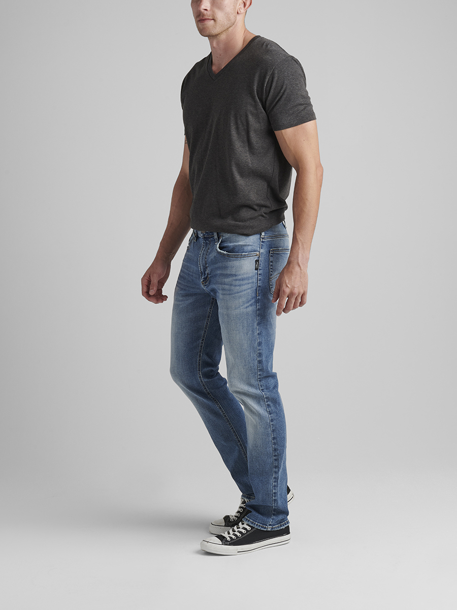 Konrad Slim Fit Slim Leg Jeans - Silver 