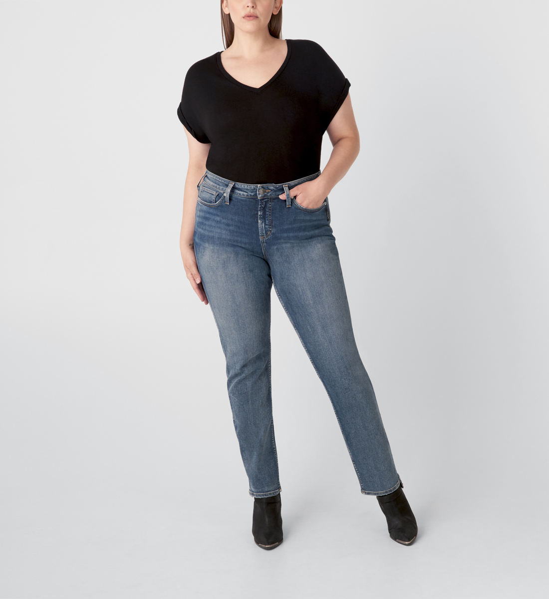 ag high rise straight leg jeans