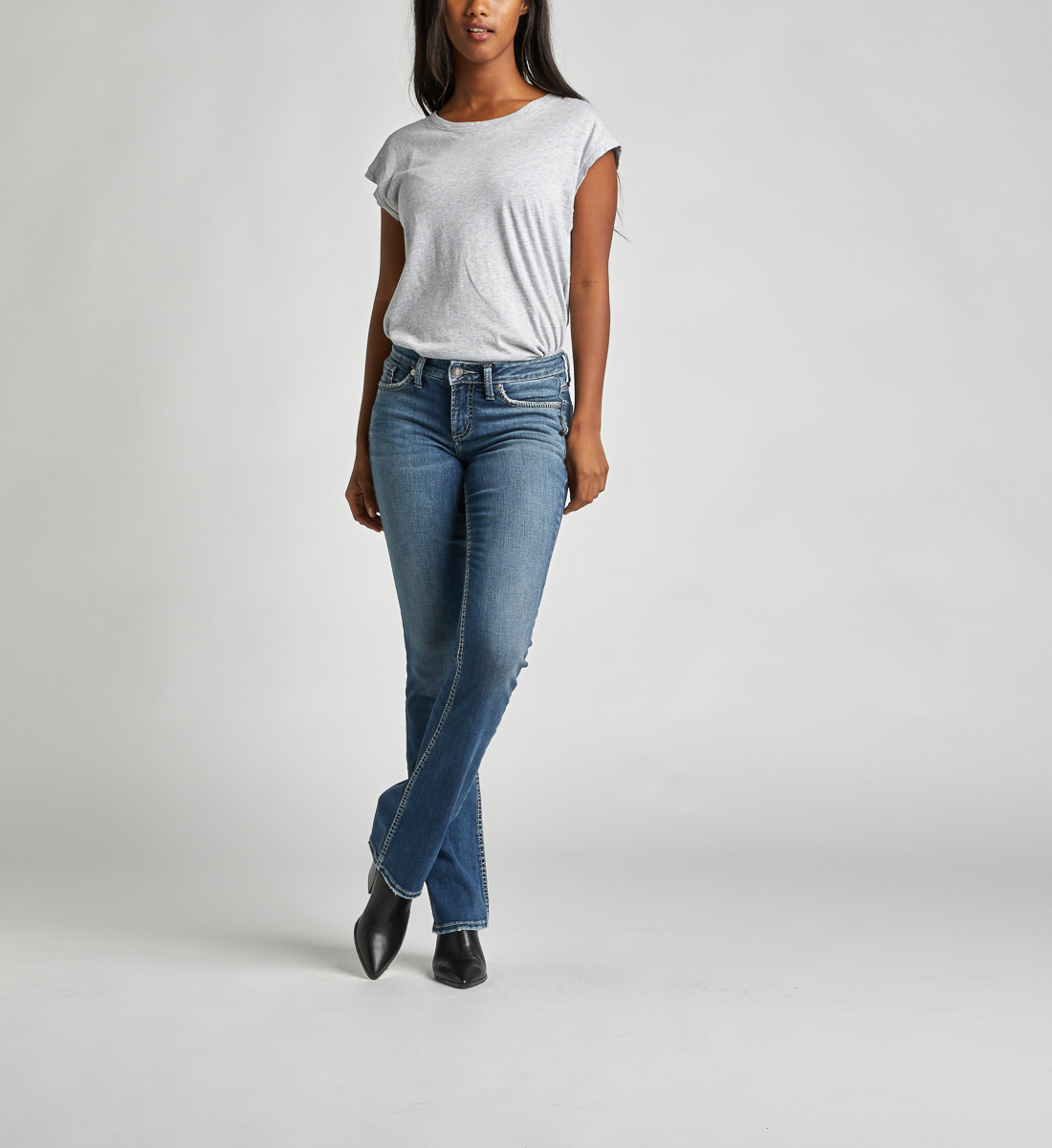 suki mid rise slim bootcut jeans