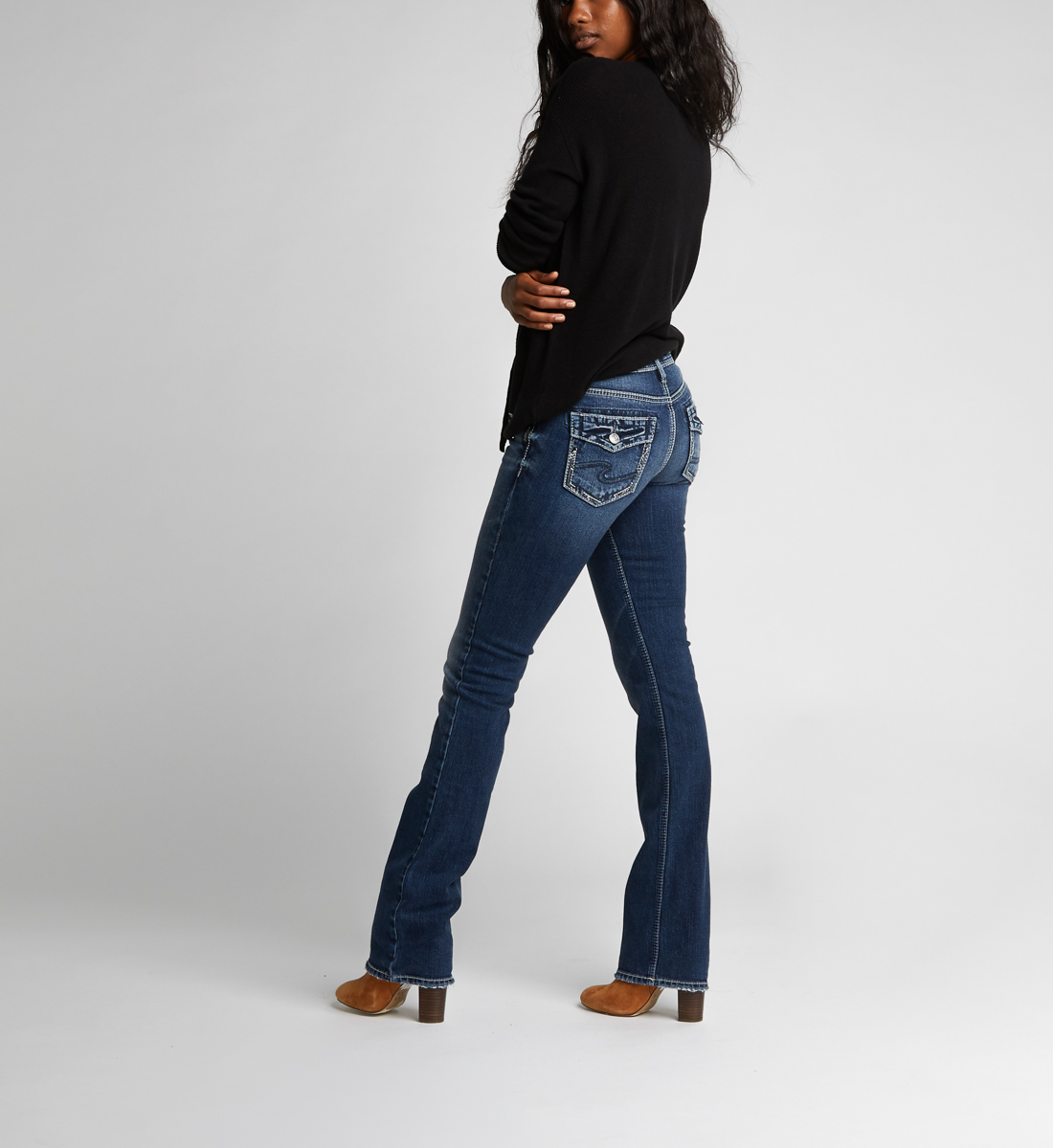 suki mid rise slim bootcut jeans