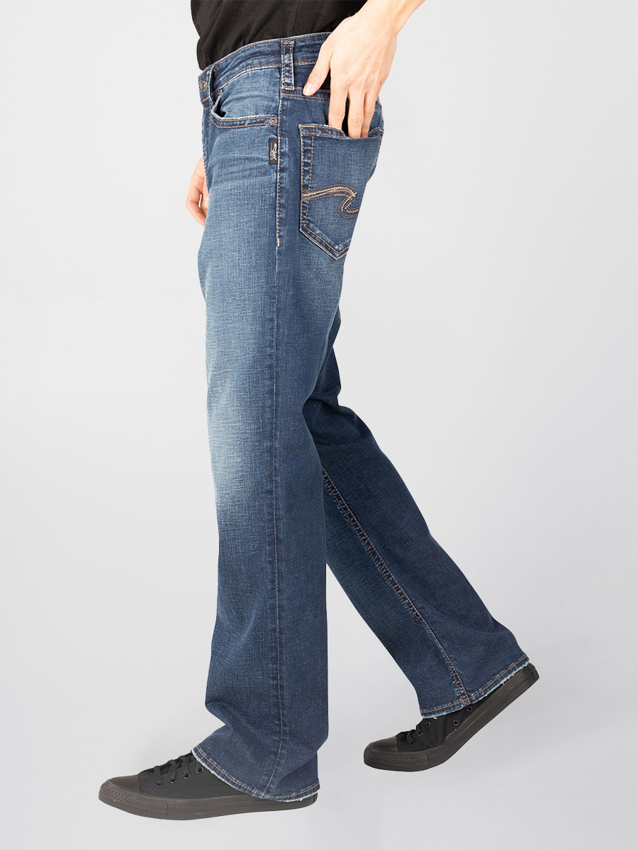 Craig Easy Fit Bootcut Jeans - Silver 