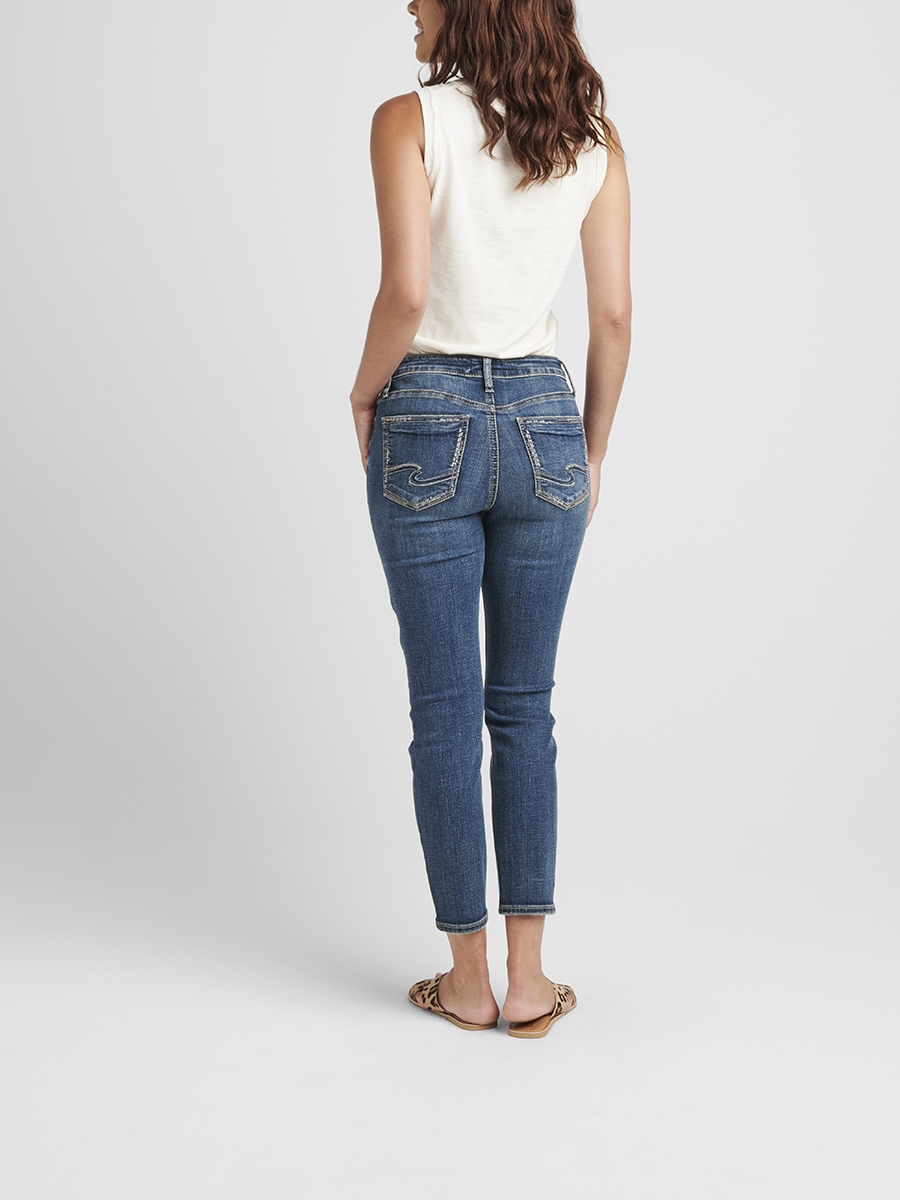 Suki Mid Rise Skinny Crop Jeans 