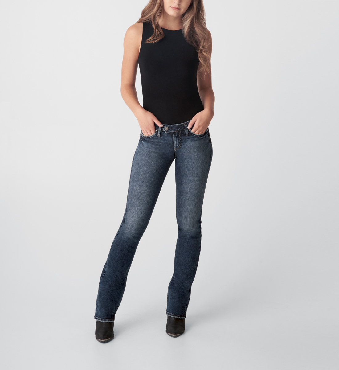 Silver Jeans Tuesday Low Rise Slim Bootcut Jeans