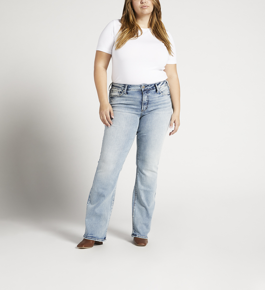 Silver Jeans Suki Mid Rise Slim Bootcut Jeans Plus Size