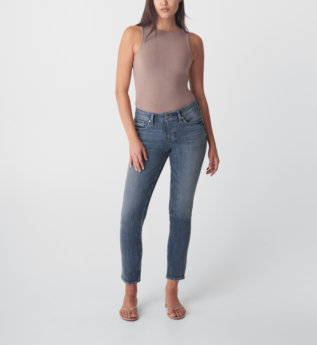 Silver Jeans Elyse Mid Rise Straight Leg Jeans Silver Jeans Elyse Mid Rise Straight Leg Jeans