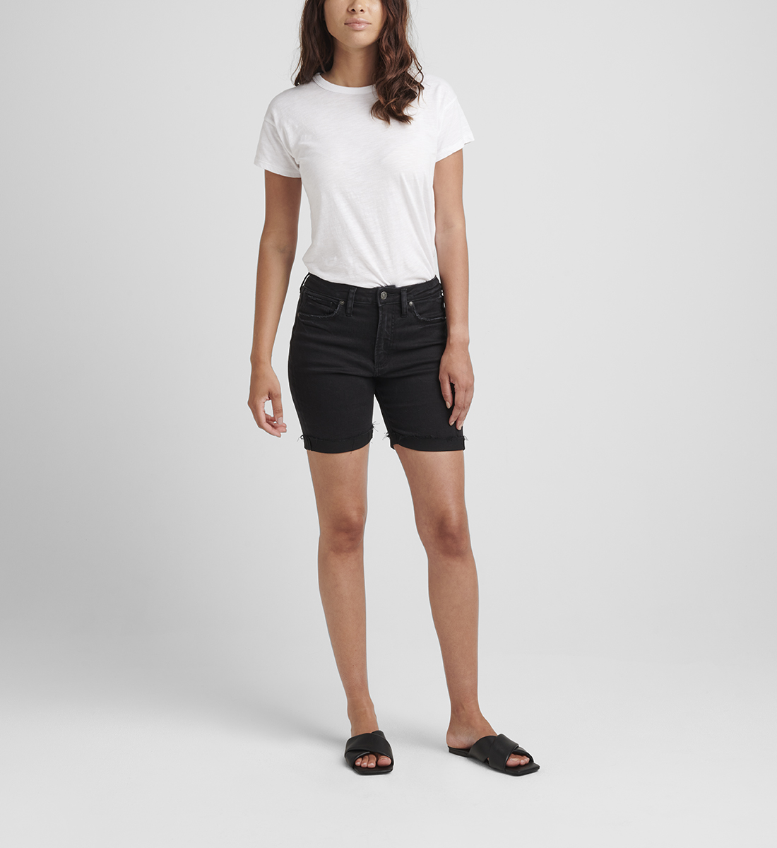 Silver Jeans Sure Thing High Rise Long Short
