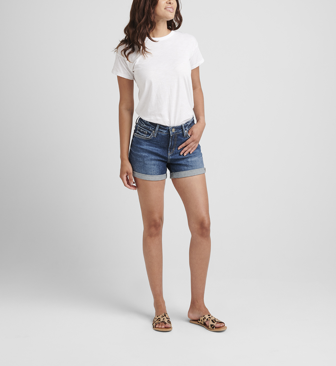 Silver Jeans Elyse Mid Rise Short