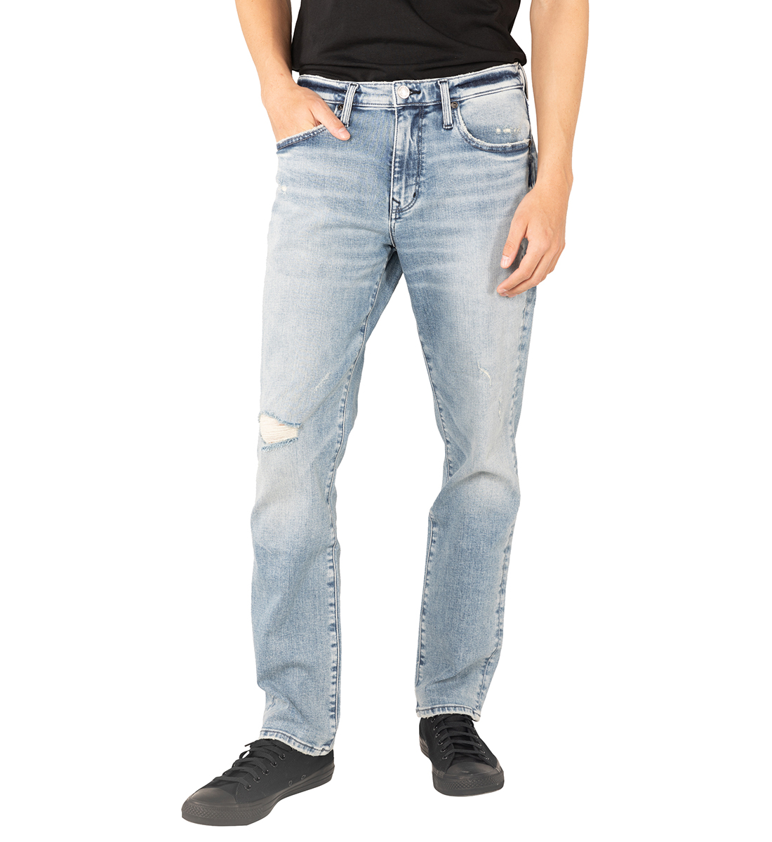 Silver Jeans Machray Classic Fit Straight Leg Jeans - Eco-Friendly Wash Silver Jeans Machray Classic Fit Straight Leg Jeans - Eco-Friendly Wash